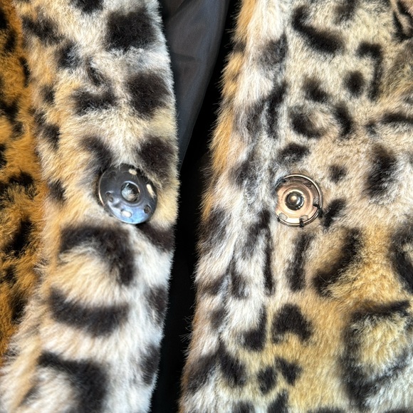 🎯❤️NWT Style Me Petites Faux Fur Coat Leopard Size PS - Picture 5 of 15